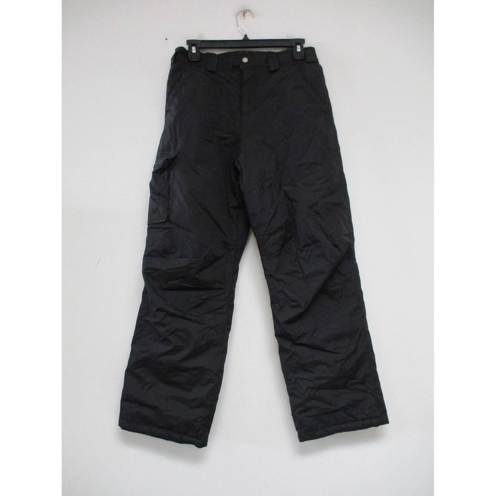 White Sierra Snowboard Pants Boys Large Black Waterproof Winter Sport